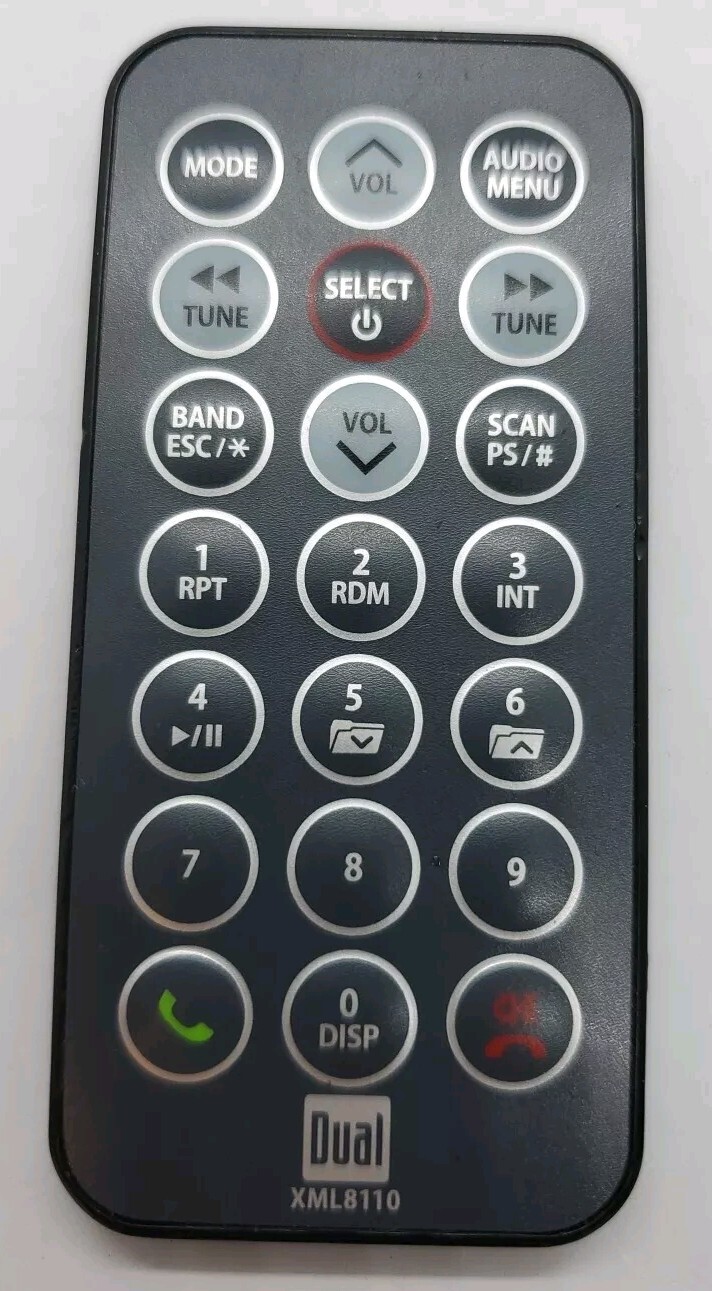 Original Dual XML8110 Remote Control