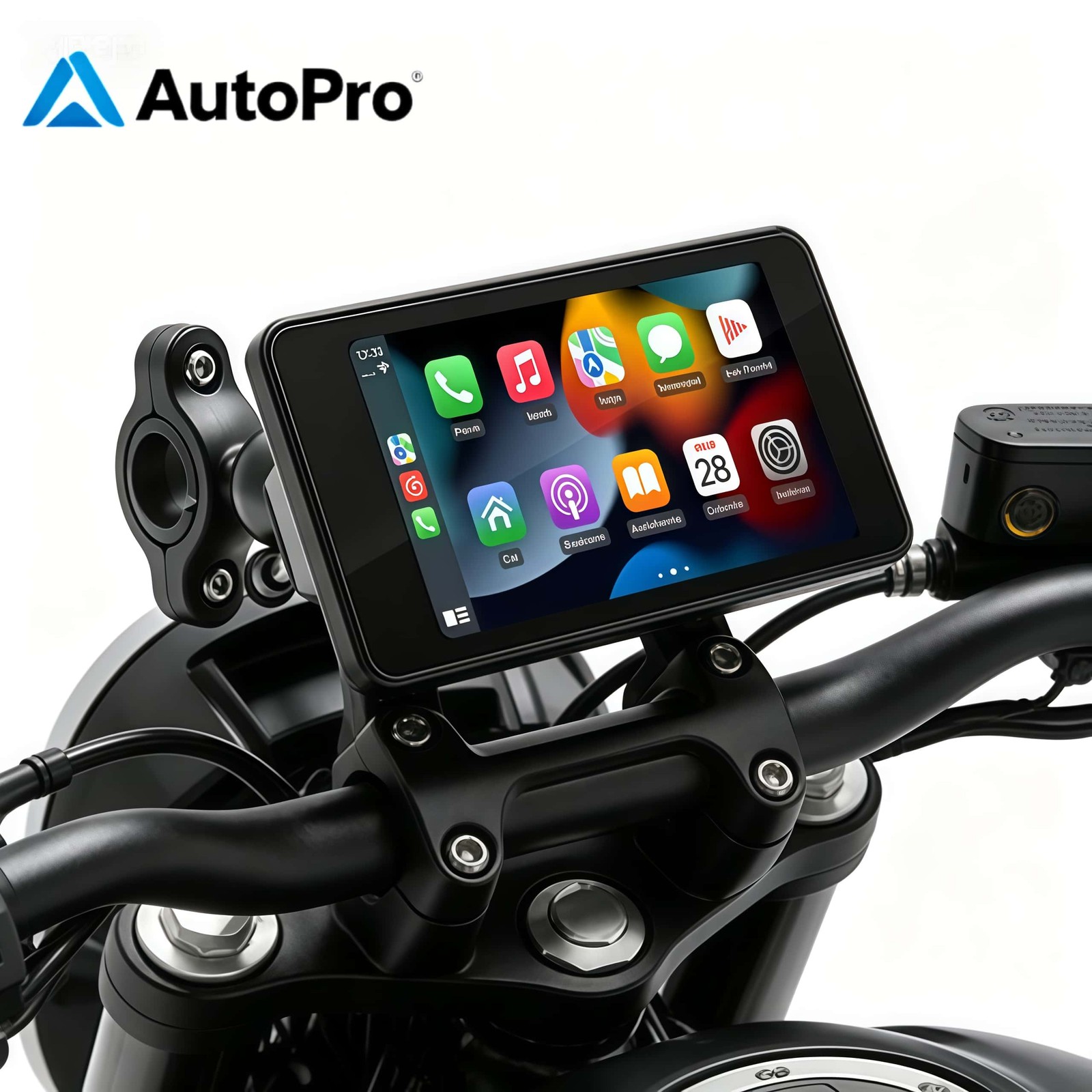 5″ WATERPROOF MOTORCYCLE NAVIGATOR PORTABLE WIRELESS CARPLAY ANDROID AUTO SCREEN