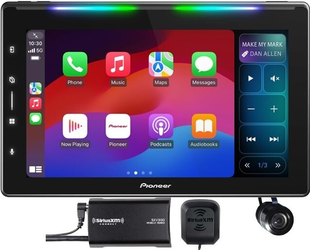 DMH-WT6000NEX 10.1 inch Android Auto CarPlay + SiriusXM Satellite SXV300V1 + Cam