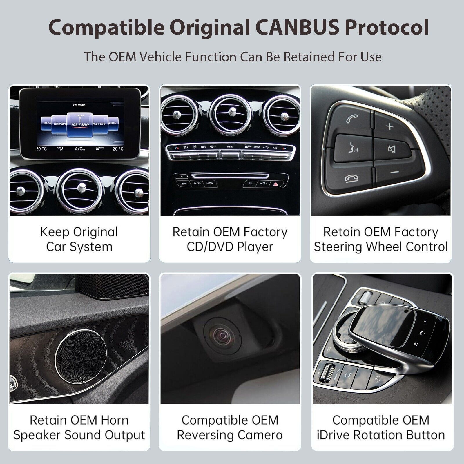 Wireless Carplay/Android Auto 12.3’Touch screen For Mercedes Benz NTG5.0 GLA CLA