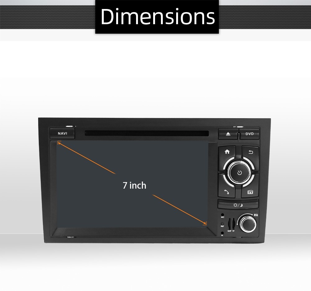 For Audi A4 B6 B7 2002-08 Android 12 Car Radio DVD GPS NAVI WIFI SWC Carplay USB