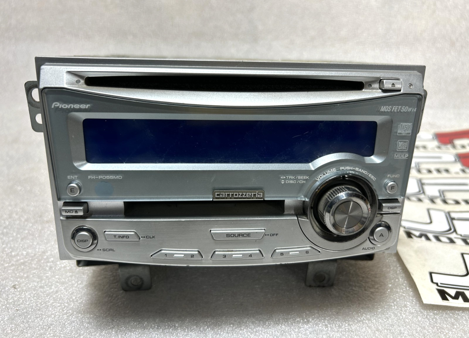 JDM VINTAGE NOSTALGIC PIONEER CARROZZERIA FH-P055MD 2DIN CD MD MINI DISC RADIO