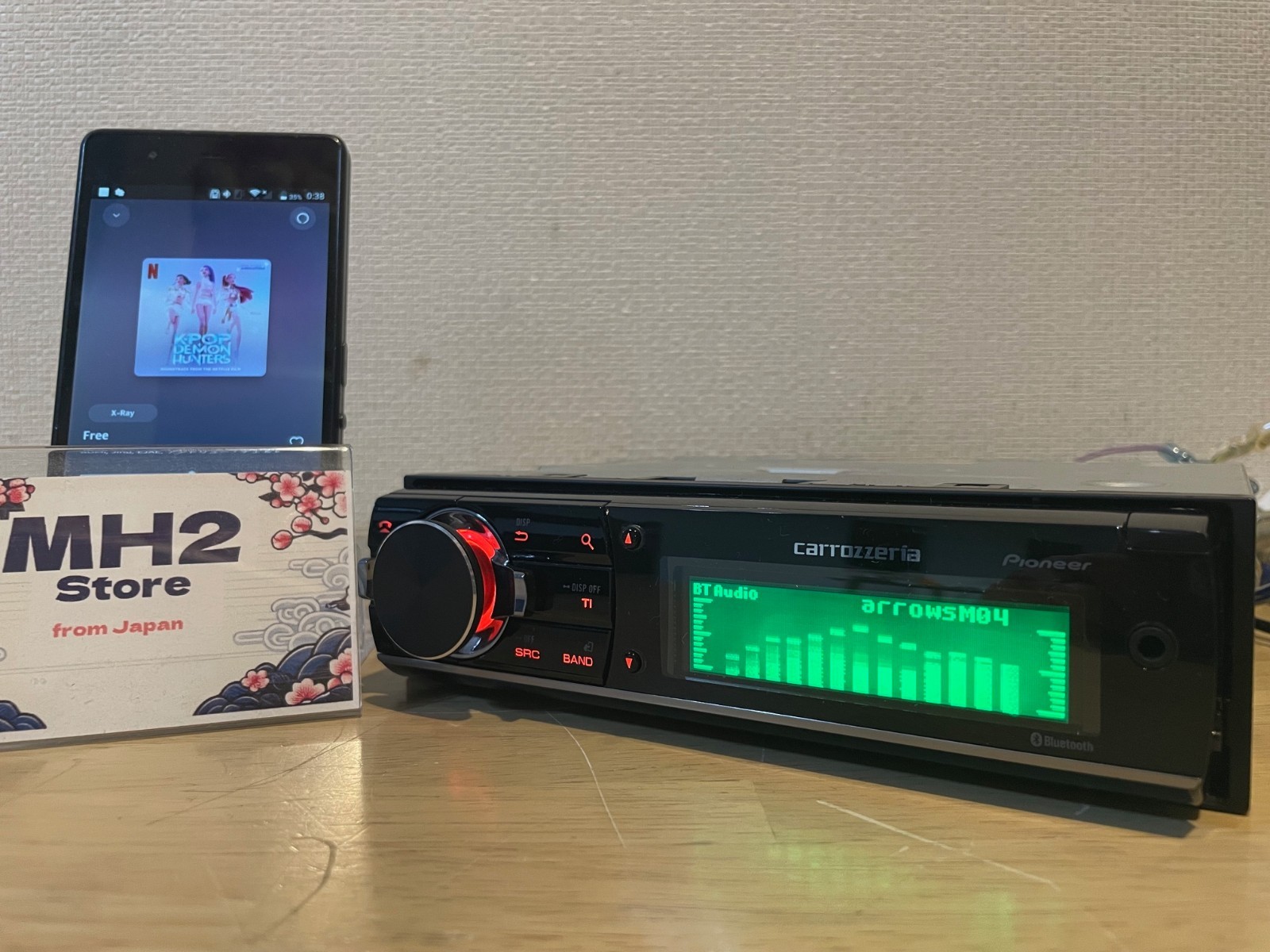 Carrozzeria Pioneer DEH-970 1DIN CD/Bluetooth/USB/AUX Car Audio Tested Working
