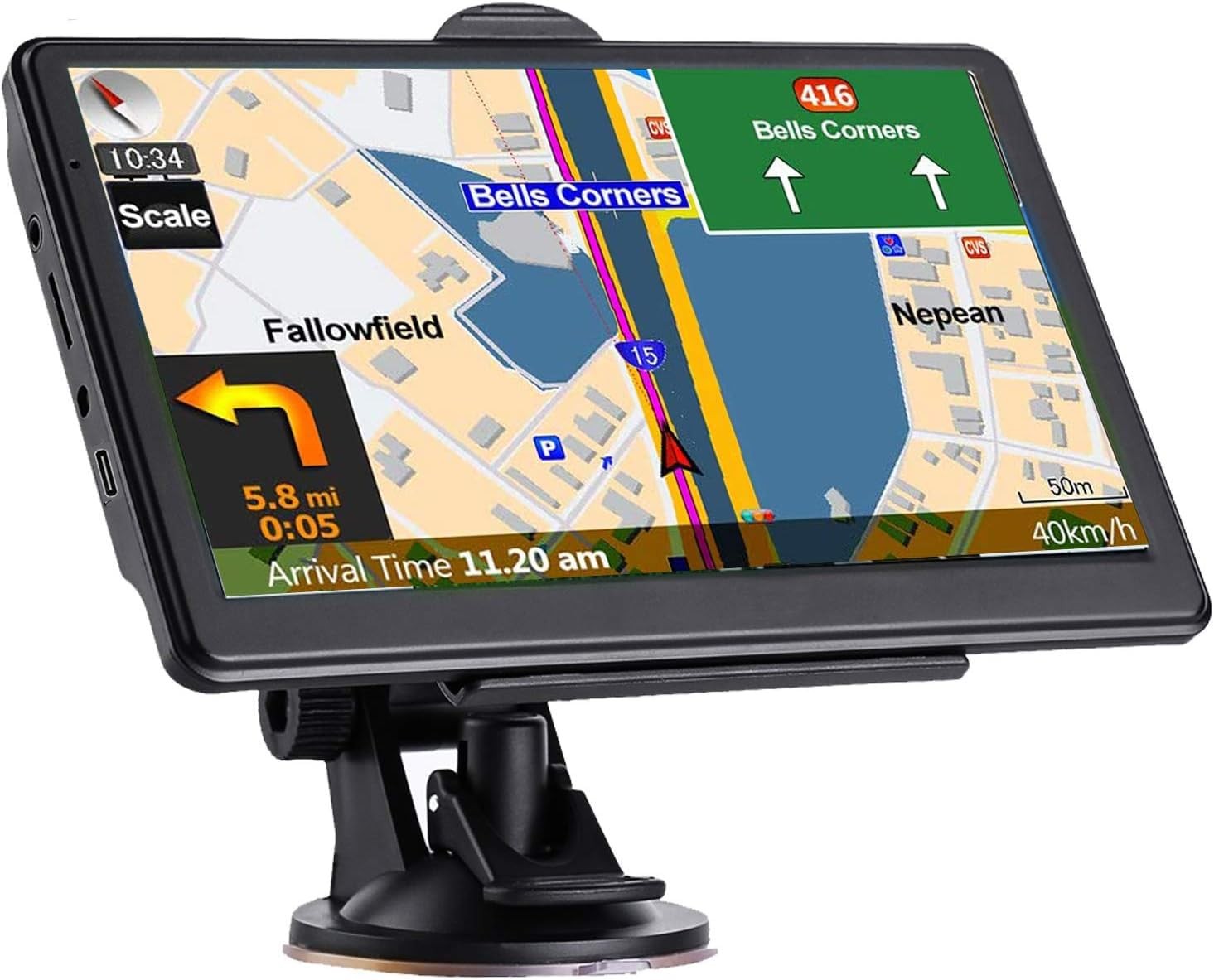 Navruf Gps Navigation For Car Latest 2025 Map7 Inch Touch Screen Real Voice