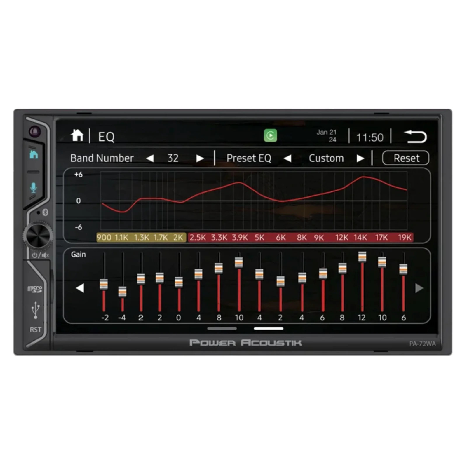 Power Acoustik PA-72WA 2-DIN Car Stereo Head Unit – 7” Touchscreen, Wireless App