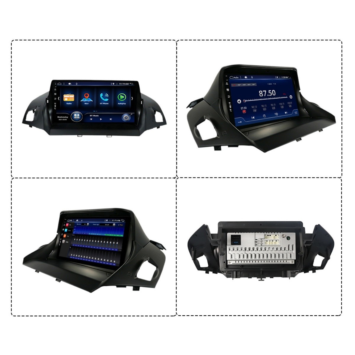 9” Car Radio For Ford C-MAX 2013-2017 Android 14 GPS Navi WIFI 4+64G BT USB DSP