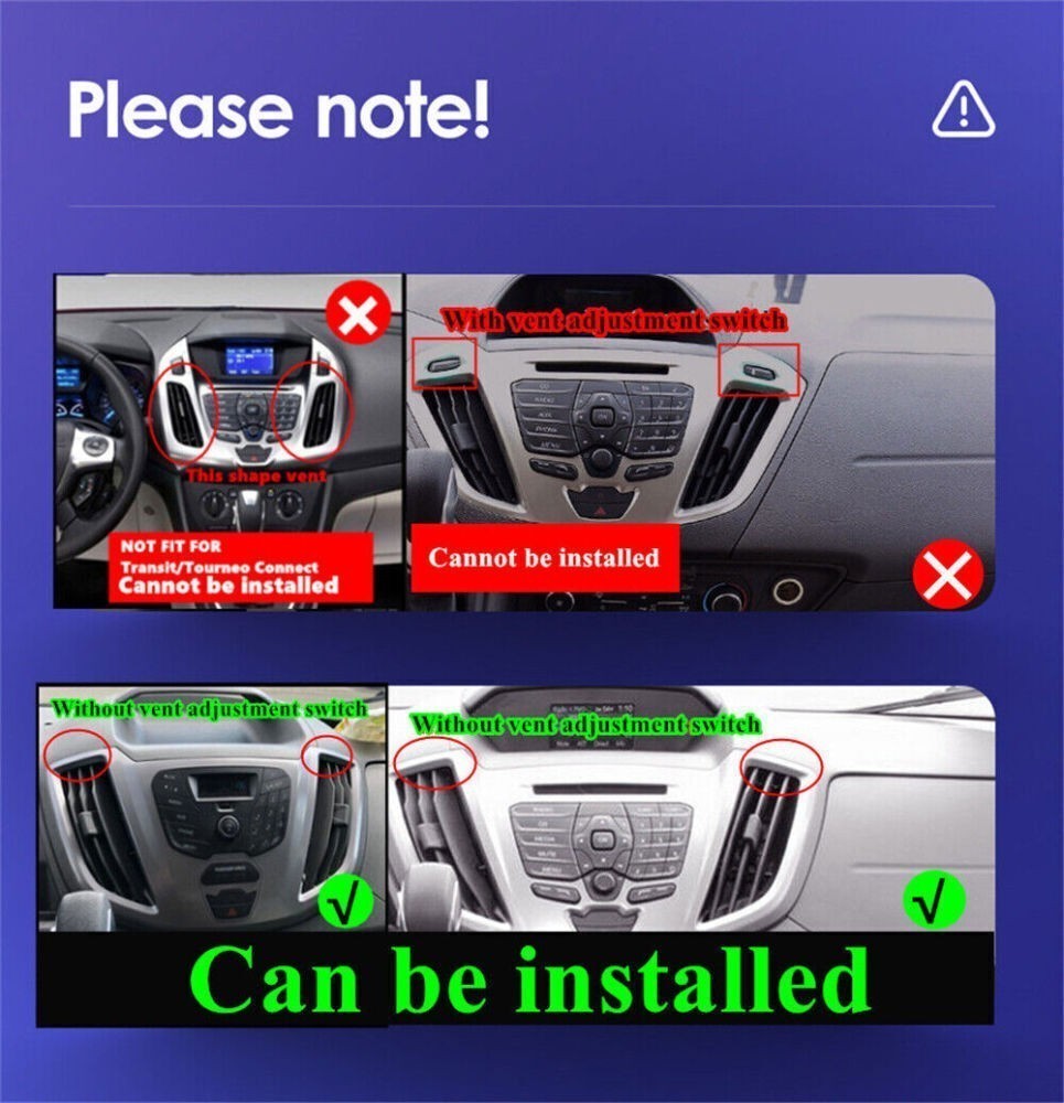 Radio Carplay For 2015-2019 Ford Transit BT WiFi Backup Camera GPS Navi FM RDS