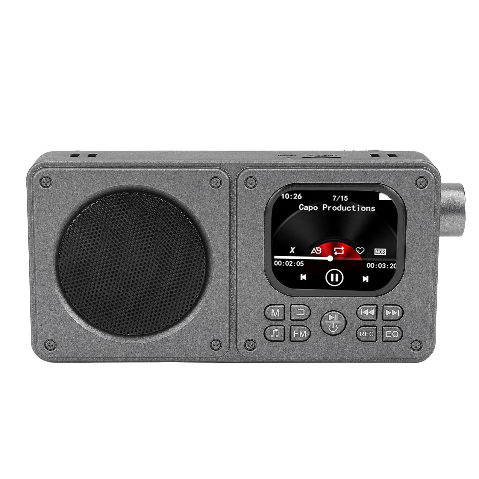 Video Radio AM FM 2.01 Inch Screen MP3 MP4 Player Bluetooth 5.4 Speaker Por FSZJ