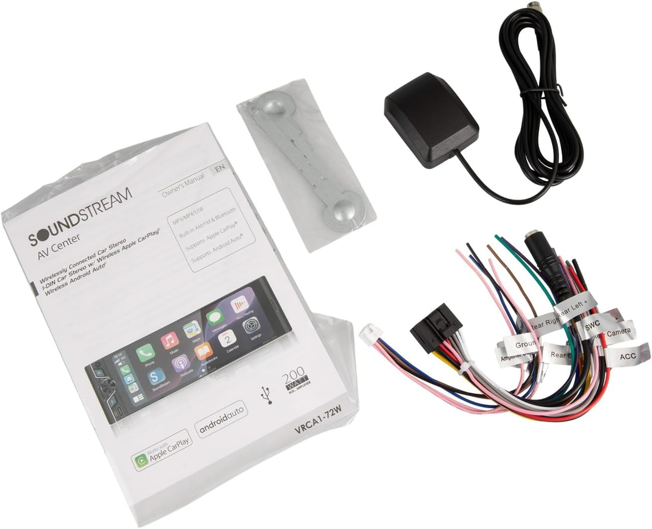 VRCA1-72W 6.7 Inch Apple Carplay & Android Auto Wireless Car Stereo – Single DIN