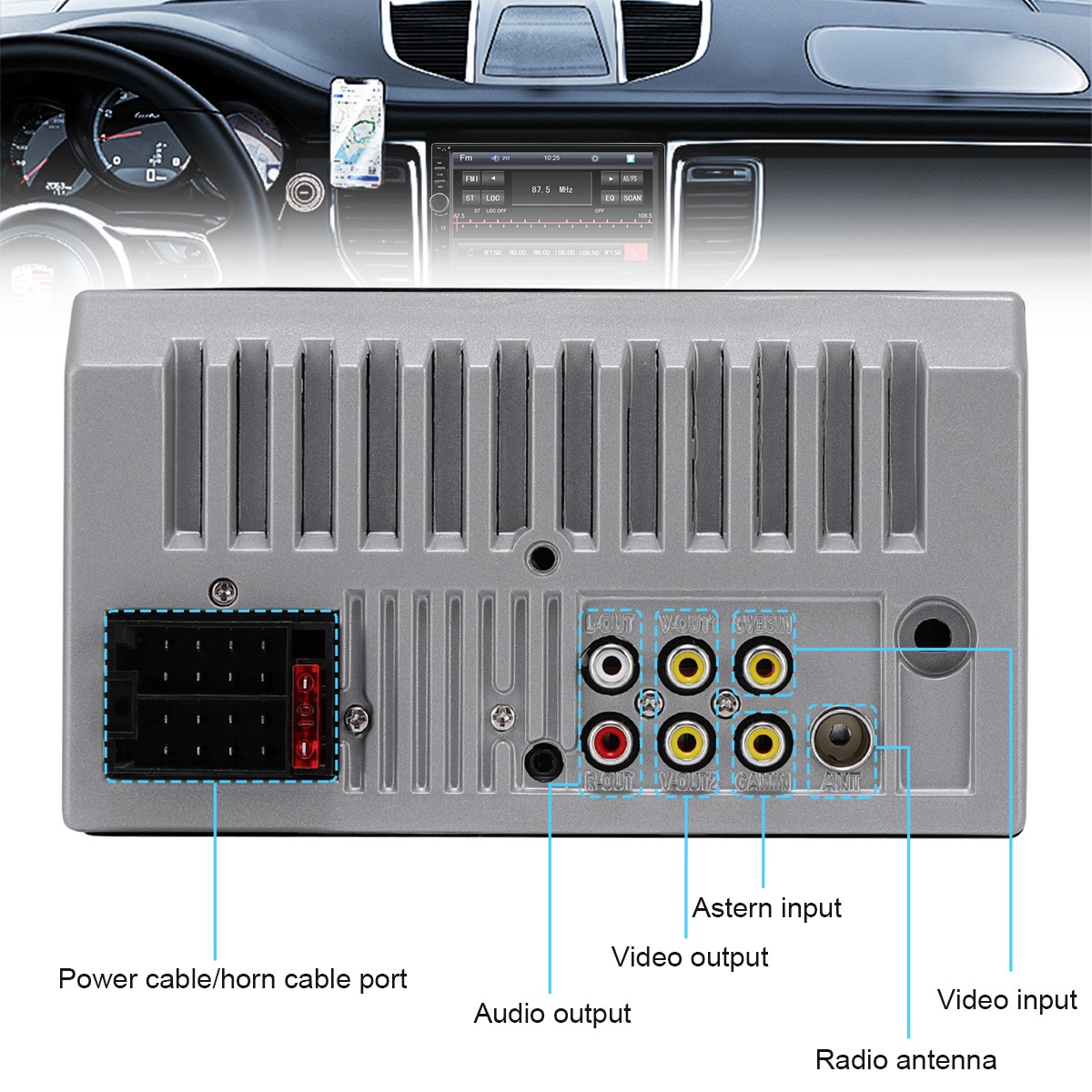 Car MP5 Player 7″ Double 2DIN Bluetooth Touch Screen Stereo Radio FM USB AUX TF