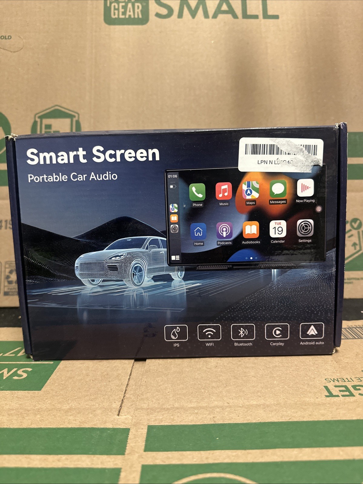 TECXERLLON 10.26″ Portable Apple CarPlay Screen for Car, Wireless Car Play