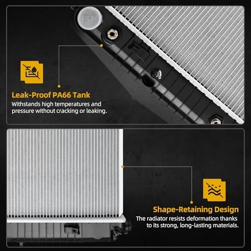 34 Inch Core Radiator Compatible with 34″ 99-13 Silverado 1500 2500 W/O EOC