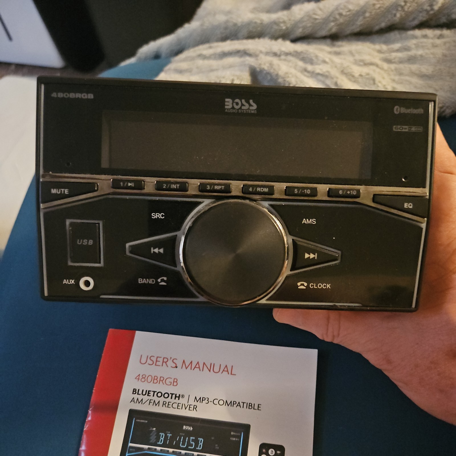BOSS Audio Systems Elite 480BRGB Car Stereo, Bluetooth, 2 DIN.