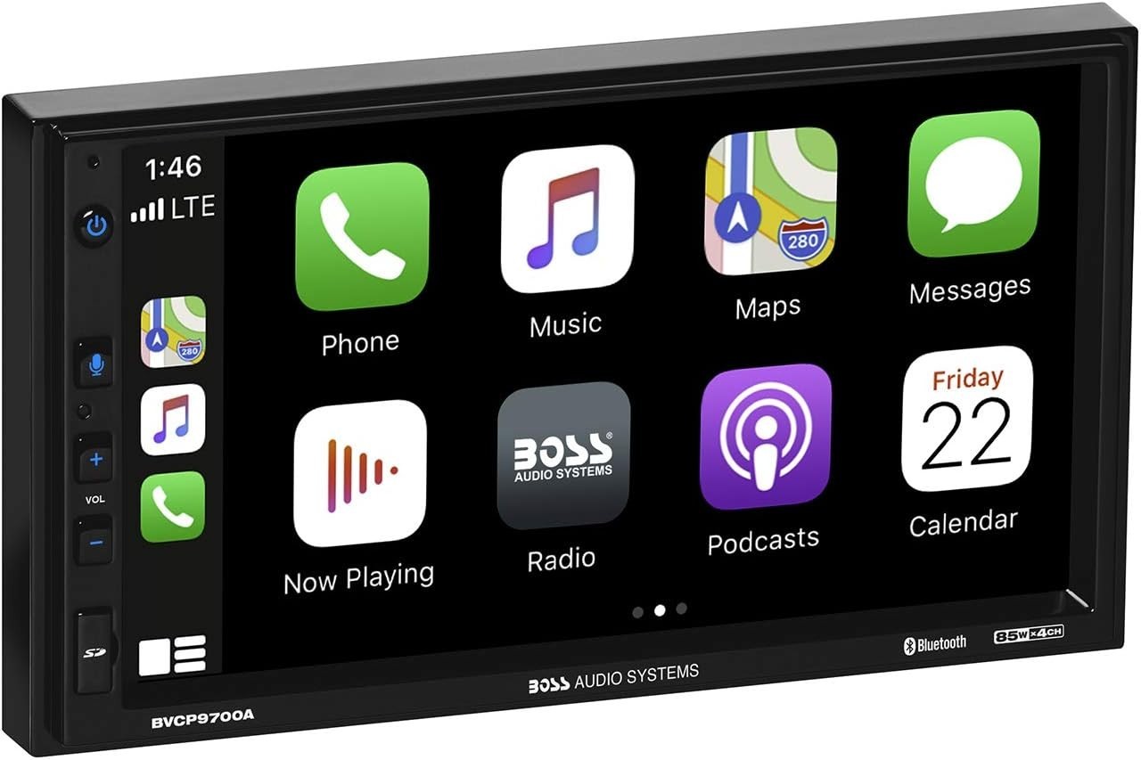 Double Din Car Stereo Apple CarPlay Android Auto 7 Inch Touchscreen Bluetooth