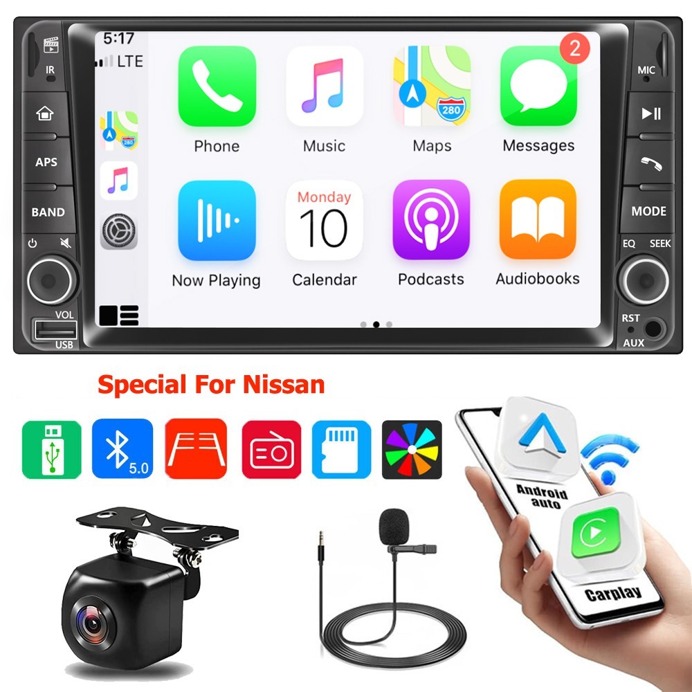 For 2004 2015 2016 NISSAN TITAN 7″ APPLE CARPLAY GPS NAVI CAR RADIO STEREO SWC