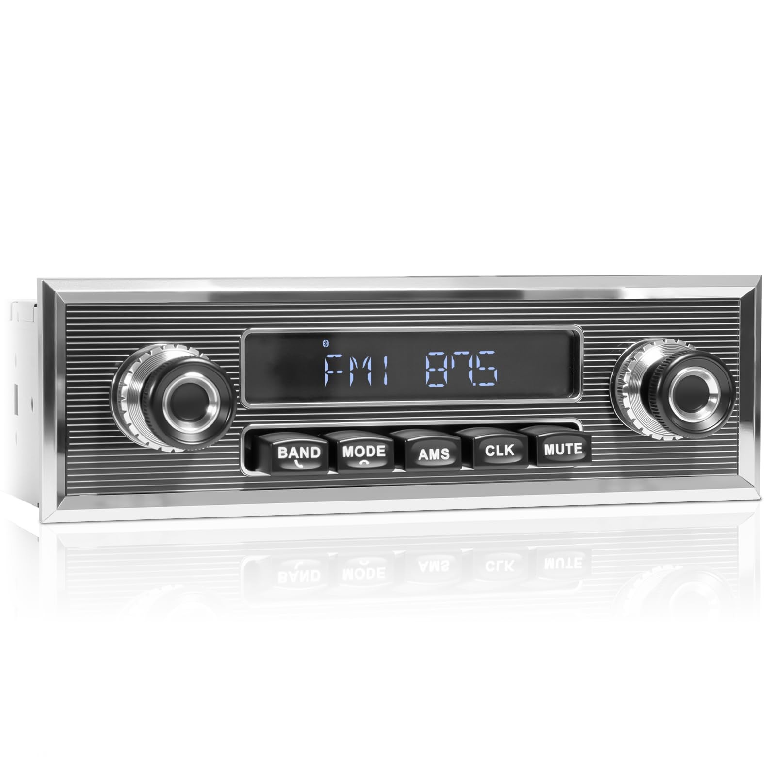 Retro Car Radio Receiver with Bluetooth: Single Din Vintage Stereo for…