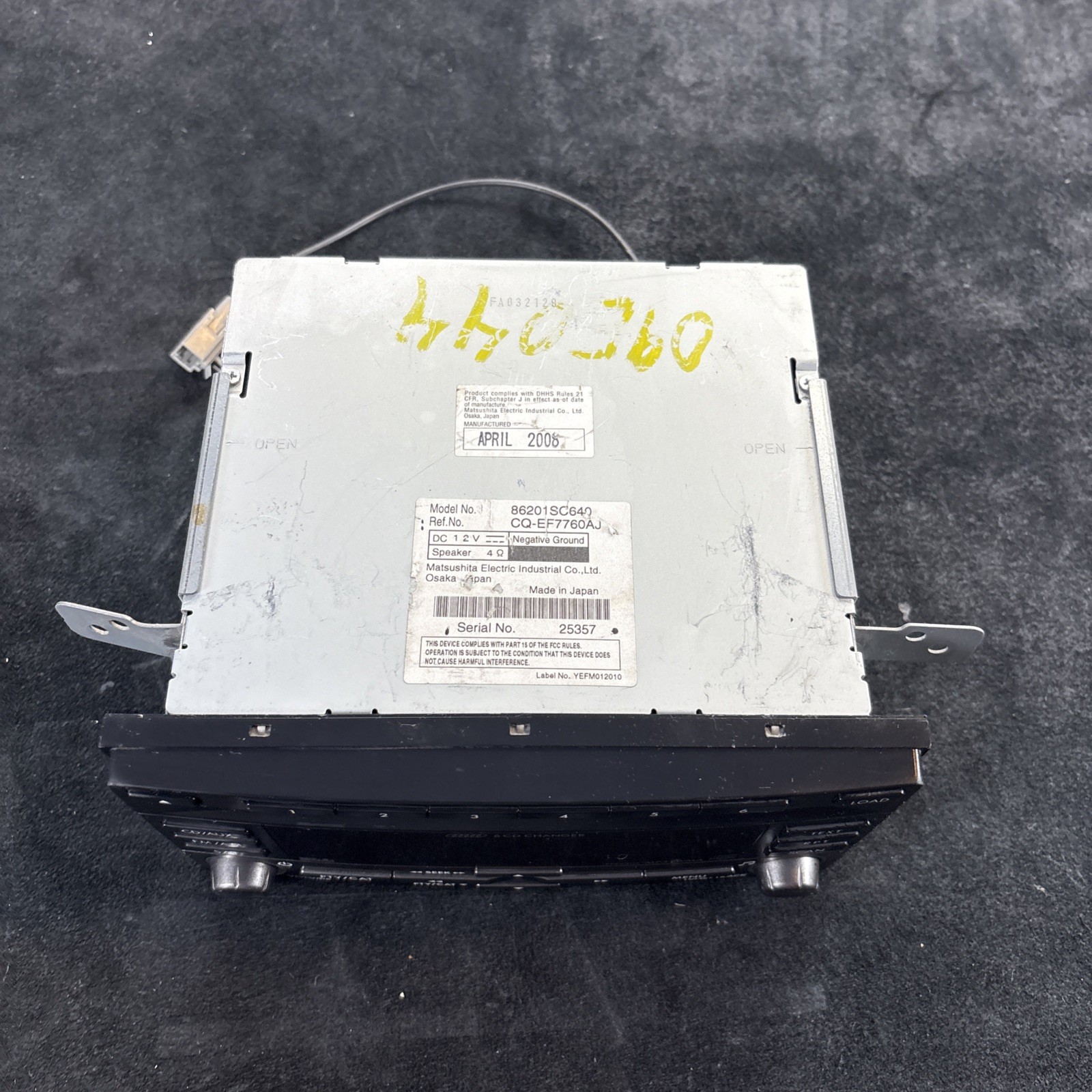 08 09 10 11 Subaru Impreza AM FM XM CD radio receiver OEM 86201FG600 CZ601U1