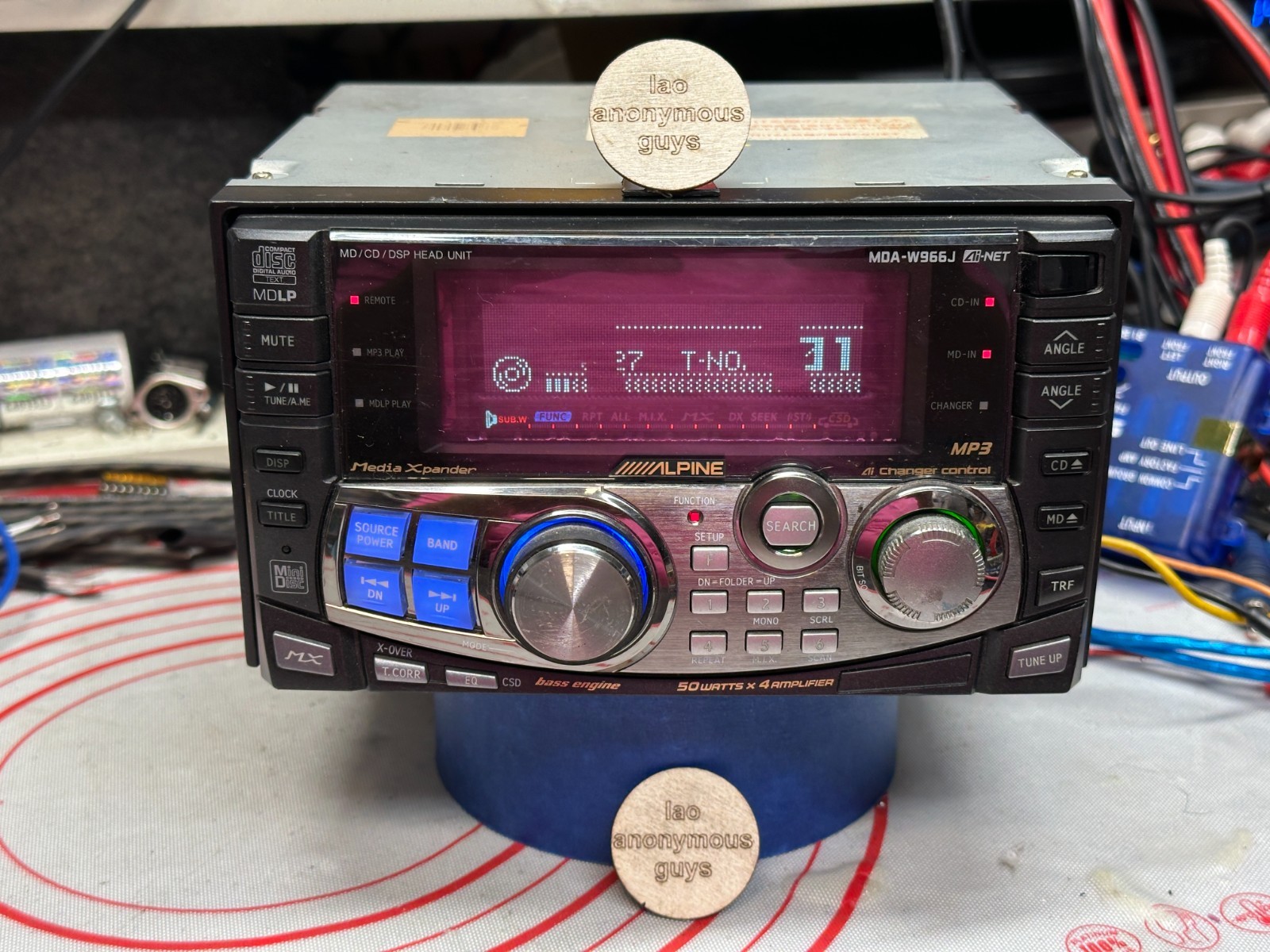 ALPINE # MDA-W966J JDM CD/MD/DSP MDLP BT Ai-NET Vintage Old School RESTORED #01