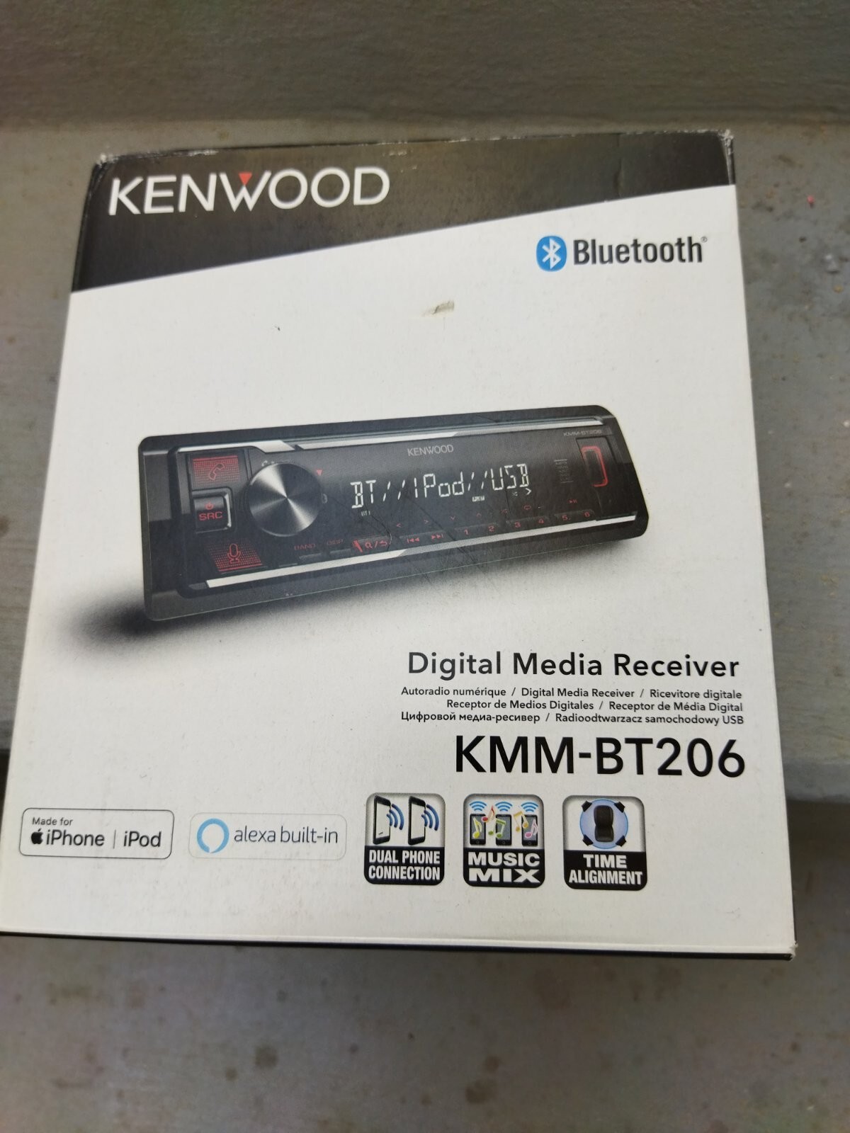 Kenwood KMM-BT206 – Mechless MP3 USB FLAC Bluetooth Car Radio Stereo Alexa Ready