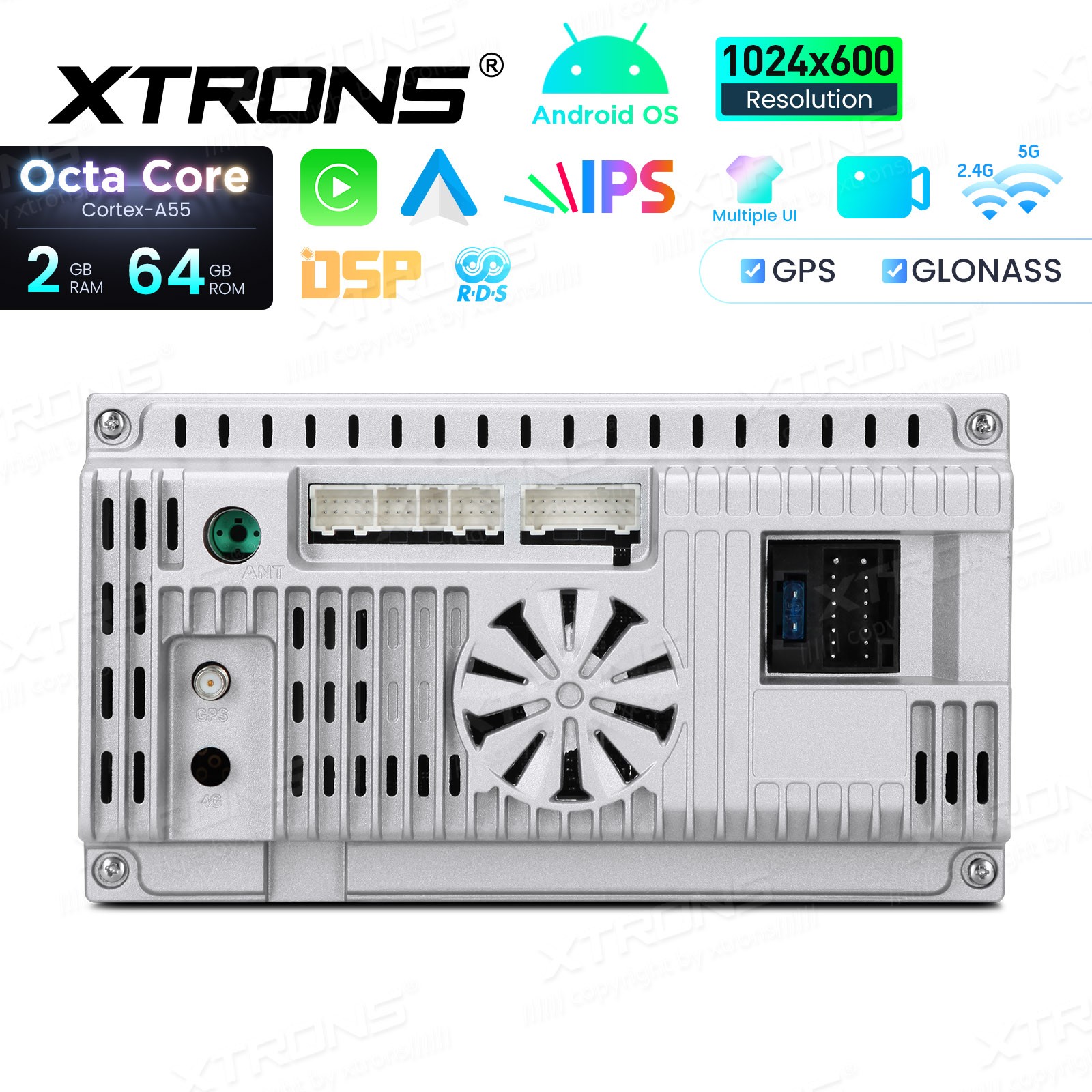 4G LTE Octa-Core CarPlay Android 13 Car GPS Stereo Radio WiFi 2+32G For Fiat 500