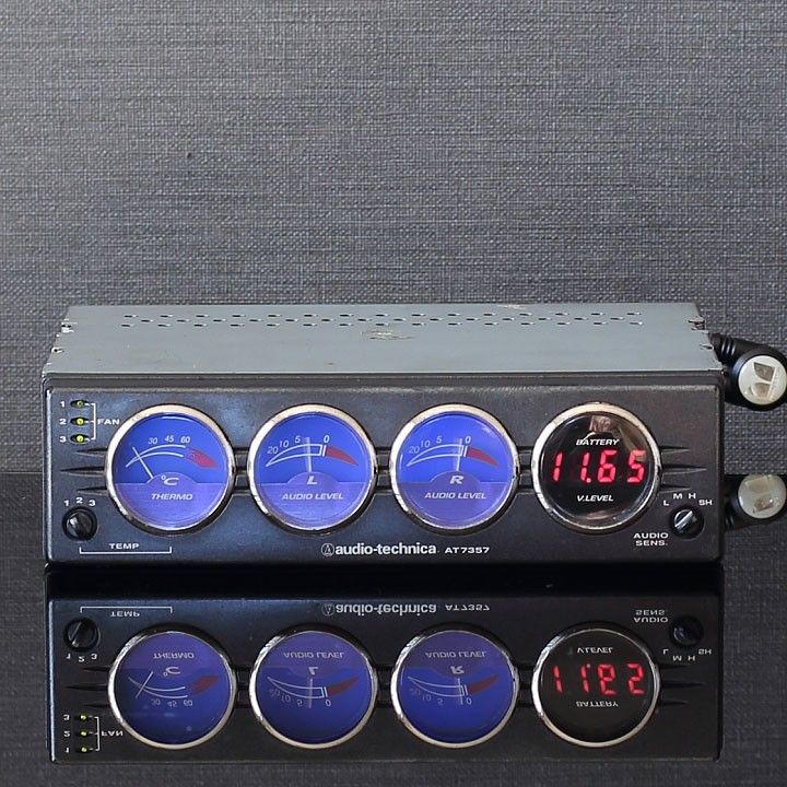 Audio-Technica AT7357 Power Monitor Voltage Temp Level Meter Fan Control Rare
