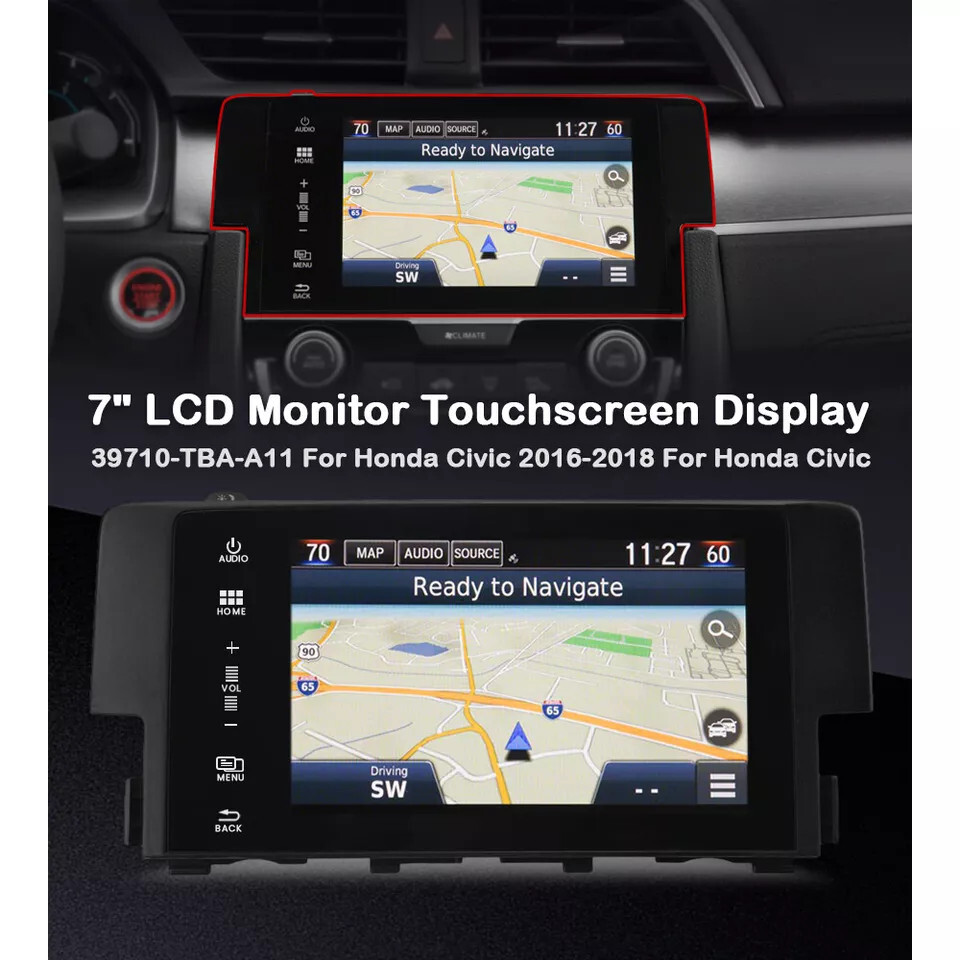 For Honda Civic 2016-2018 Radio Navigation Display Touch Screen 39710-TBA-A11