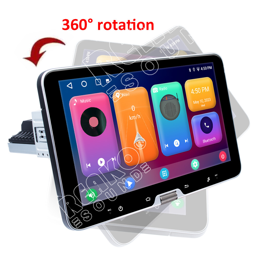 10.1”Android 13 CarPlay 2+32GB Car Stereo Radio GPS Navi 1DIN WiFi Bluetooth FM