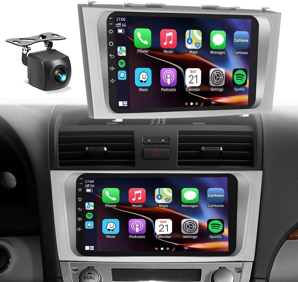 Toyota Camry 2007-2011 Car Stereo Carplay Android Auto w 9″ Touchscreen GPS SWC