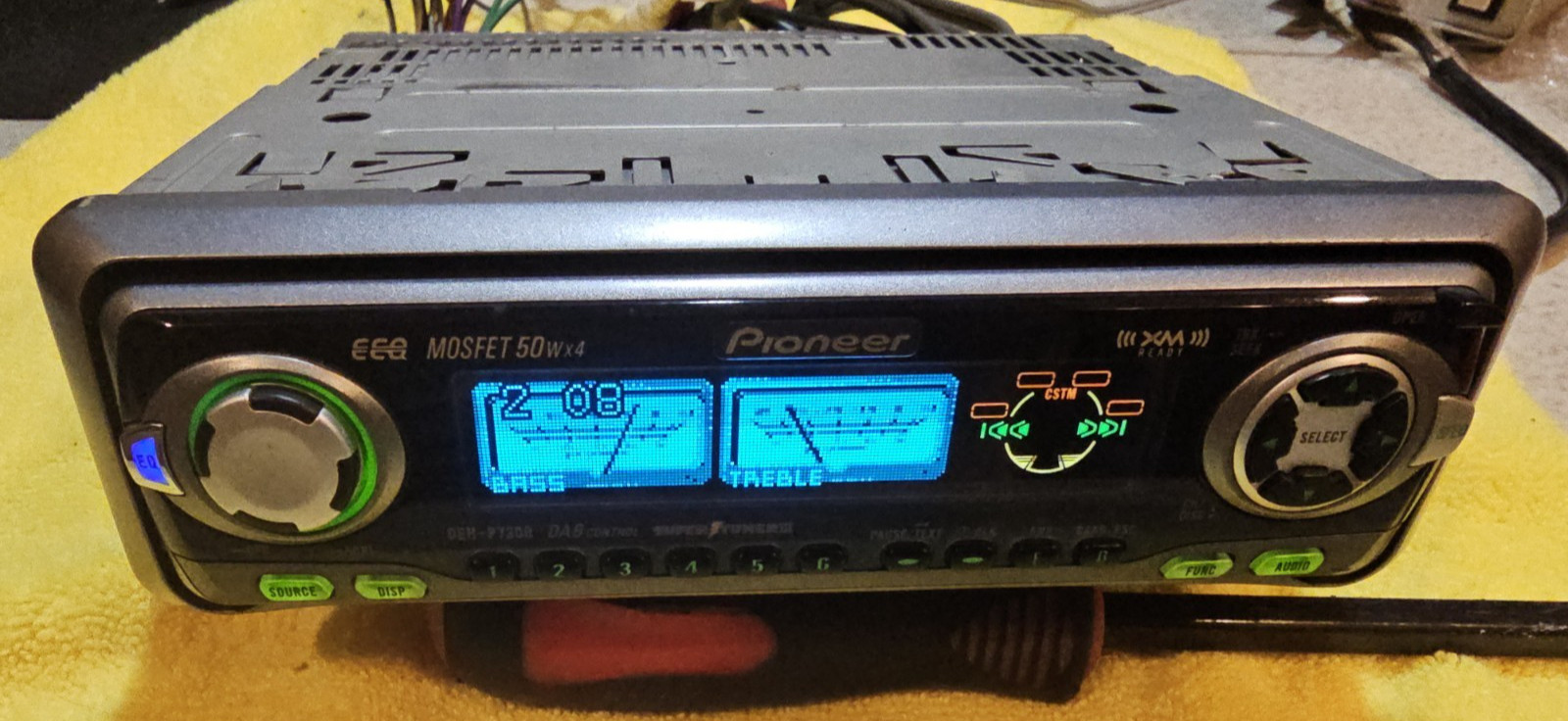 Vintage Pioneer Old School DEH-P7300 head unit Graphics display