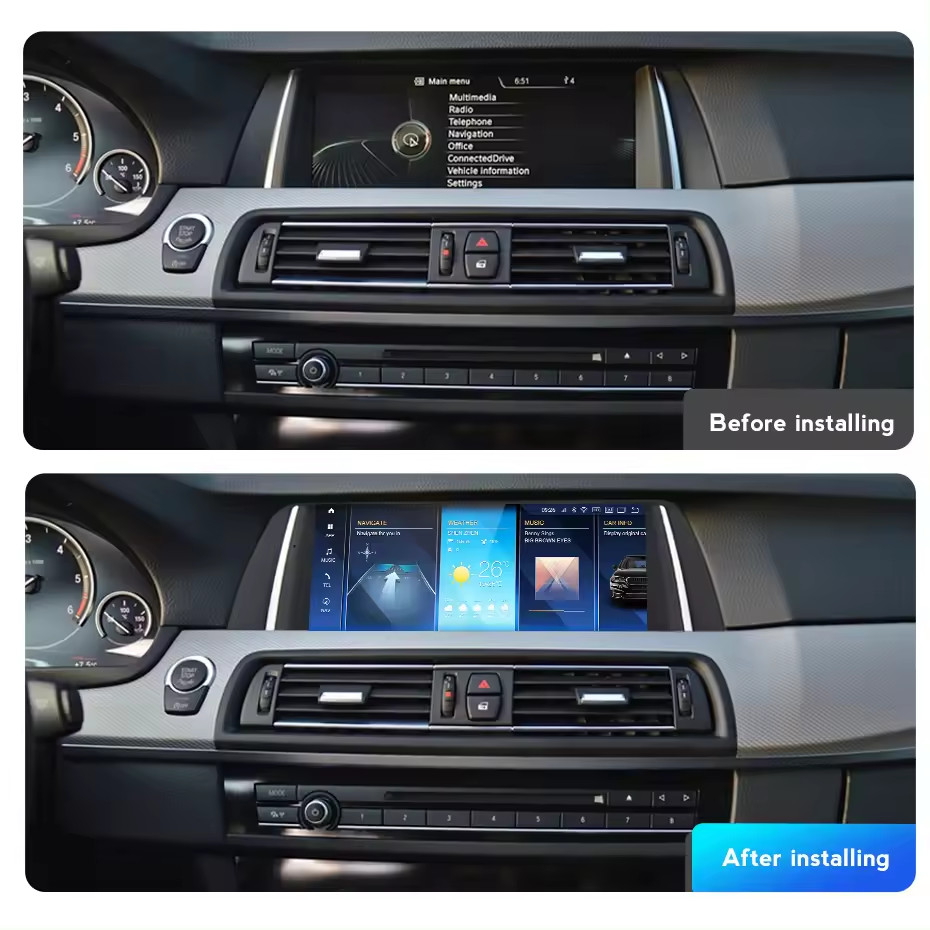 10.25“ Vertical Screen for BMW 5 Series F10 F11 2011-2012 Linux CIC Touch Screen