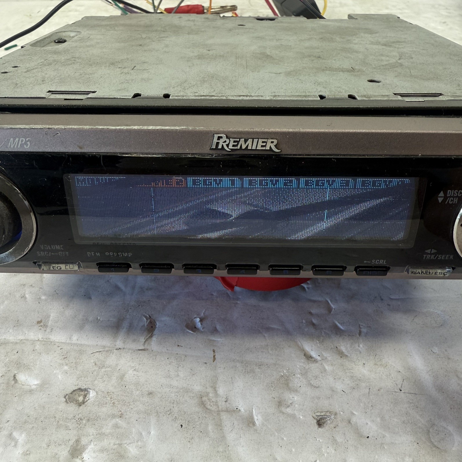 (FOR PARTS) Pioneer Premier DEH-P860MP Old School Stereo OEL DOLPHIN GRAPHICS!
