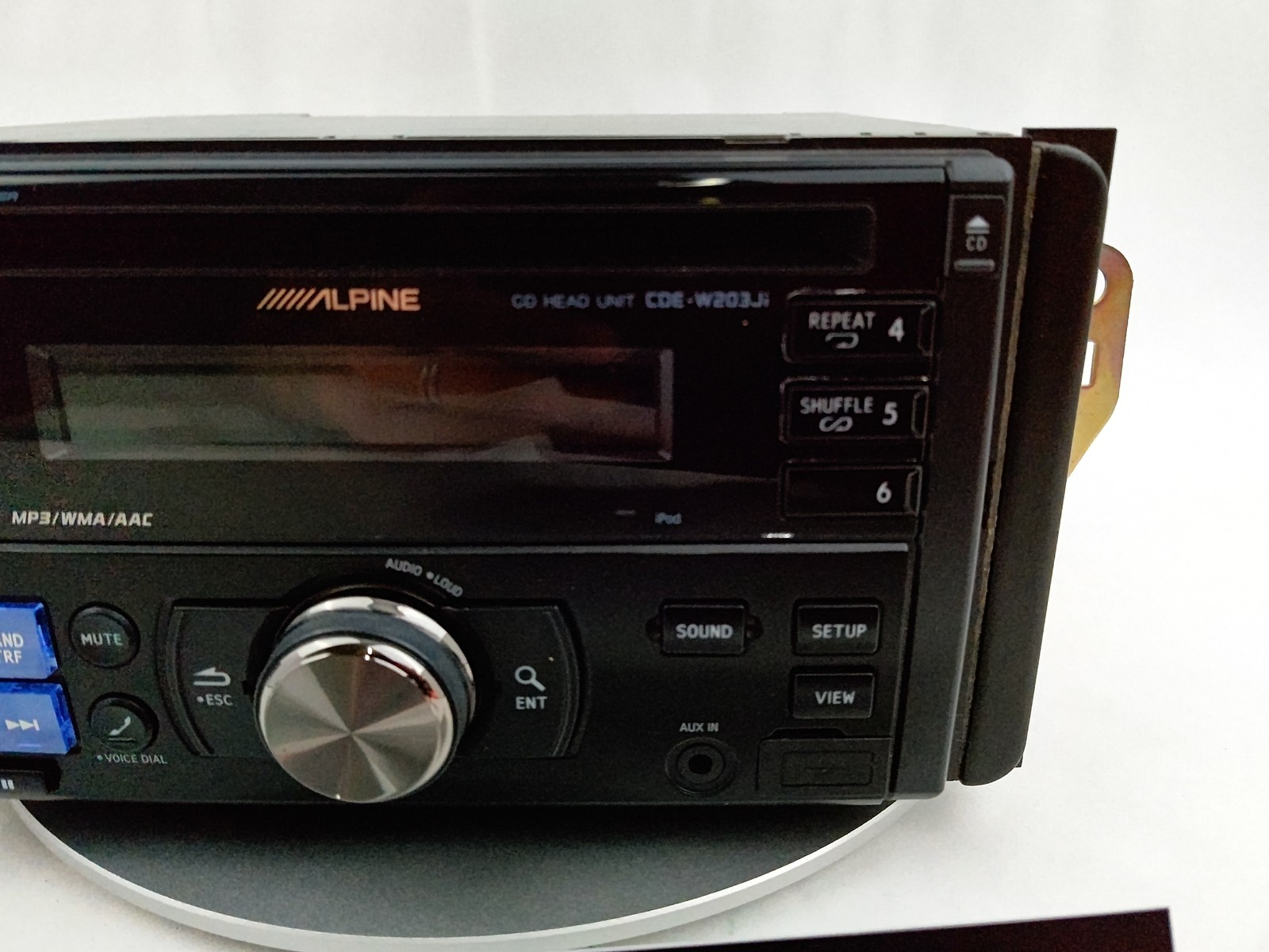 ALPINE CDE-W203JI CD CD-R RW MP3 WMA AAC Player 45W x 4ch Front USB Front AUX