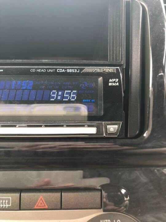 ALPINE CDA-9853J CD Player Receiver 1 DIN Car Audio Stereo Working Free Shipping
