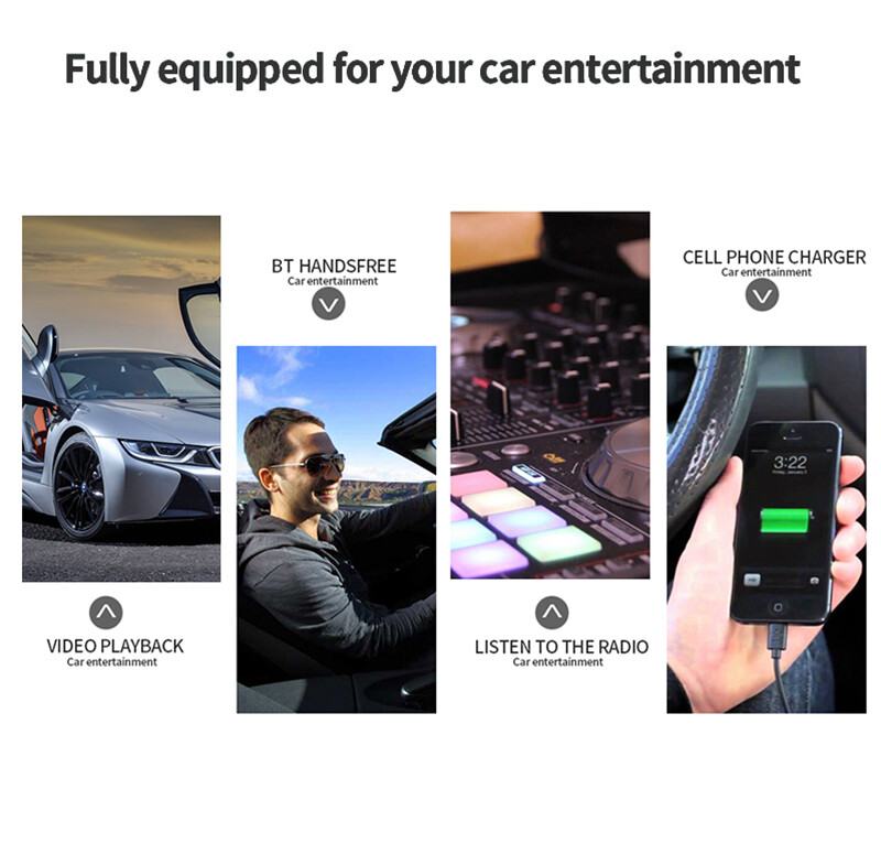 Single 1 Din Car Radio Bluetooth In-Dash Audio Unit Car MP3 Player FM/USB/AUX/TF