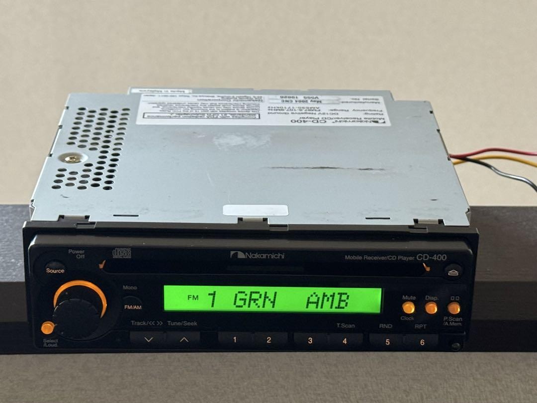 Near Mint! Nakamichi CD-400 Car Stereo Head Unit Complete Set w/ Wiring