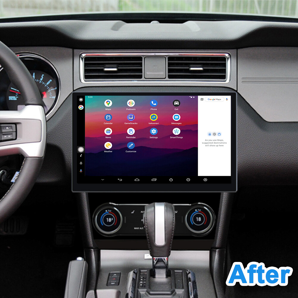 13.3Inch Car GPS Player For Ford Mustang 2005-2014 Stereo Radio Audio BT 4+64G