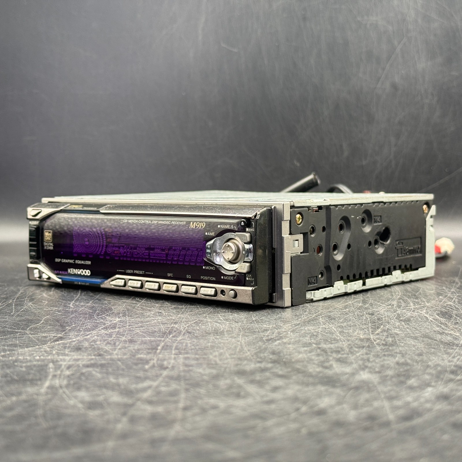 KENWOOD M919 1DIN Car Audio MD Player JDM DSP Spectrum Analyzer Tested In Stock