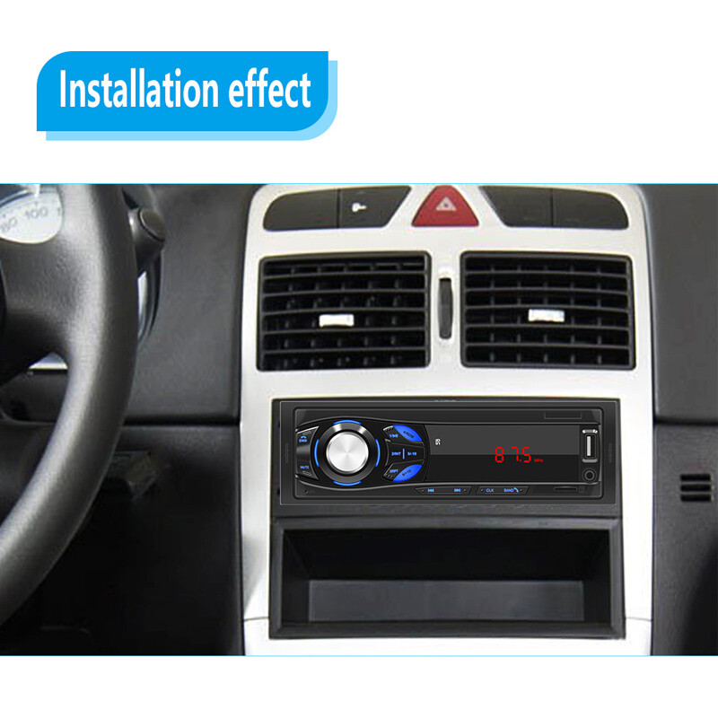 Single 1 Din Digital Car Radio FM Player Audio USB/AUX/TF Charging MP3 Bluetooth