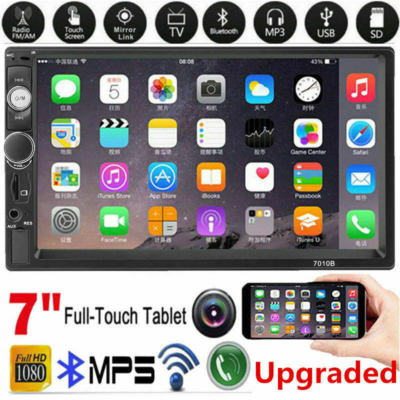 7″ Inch 2Din Car Stereo Radio HD Mp5 Player Touch Screen Bluetooth Radio &Camera