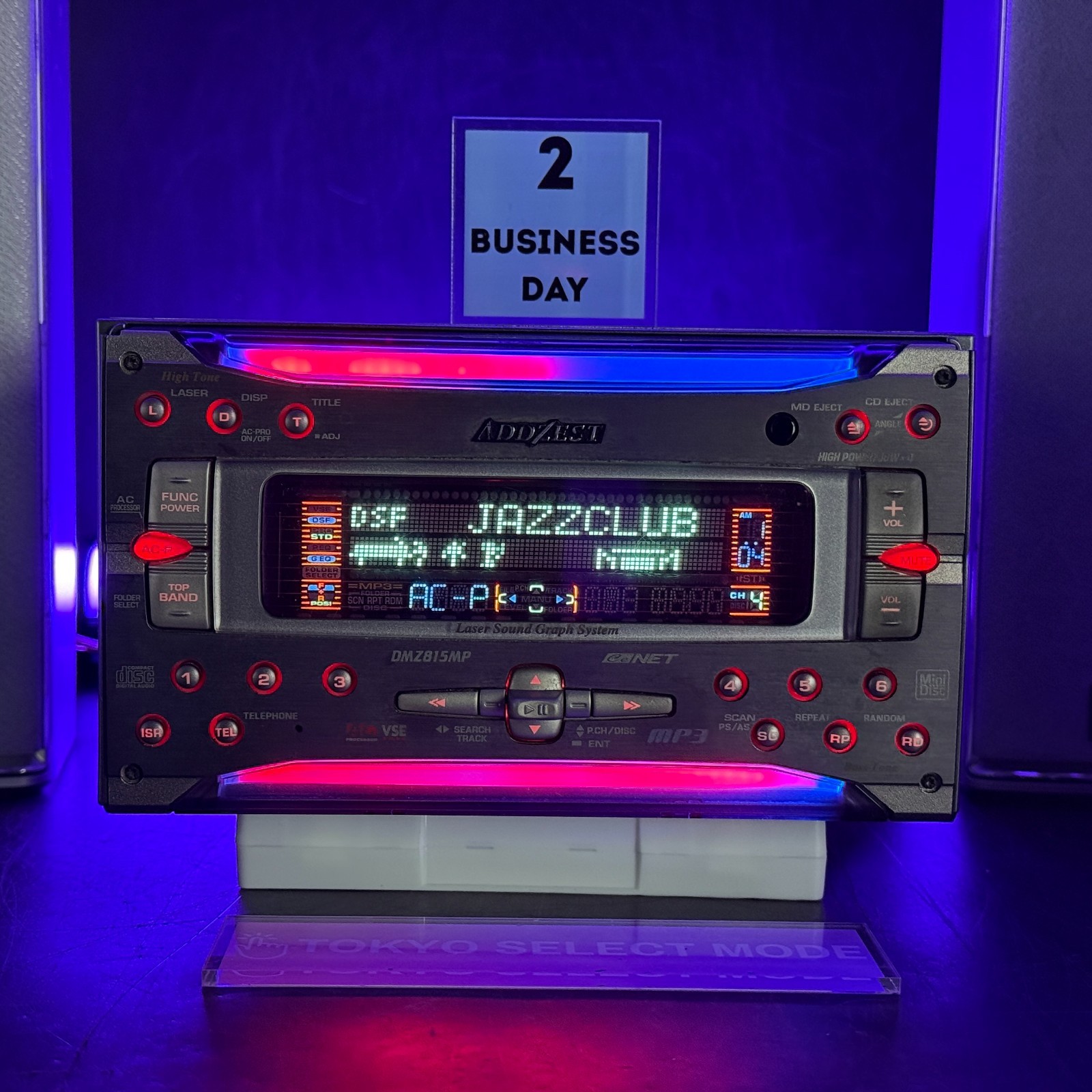 Addzest DMZ815MP 2DIN Car Audio CD MD Player JDM DSP Laser Light Tested in Stock