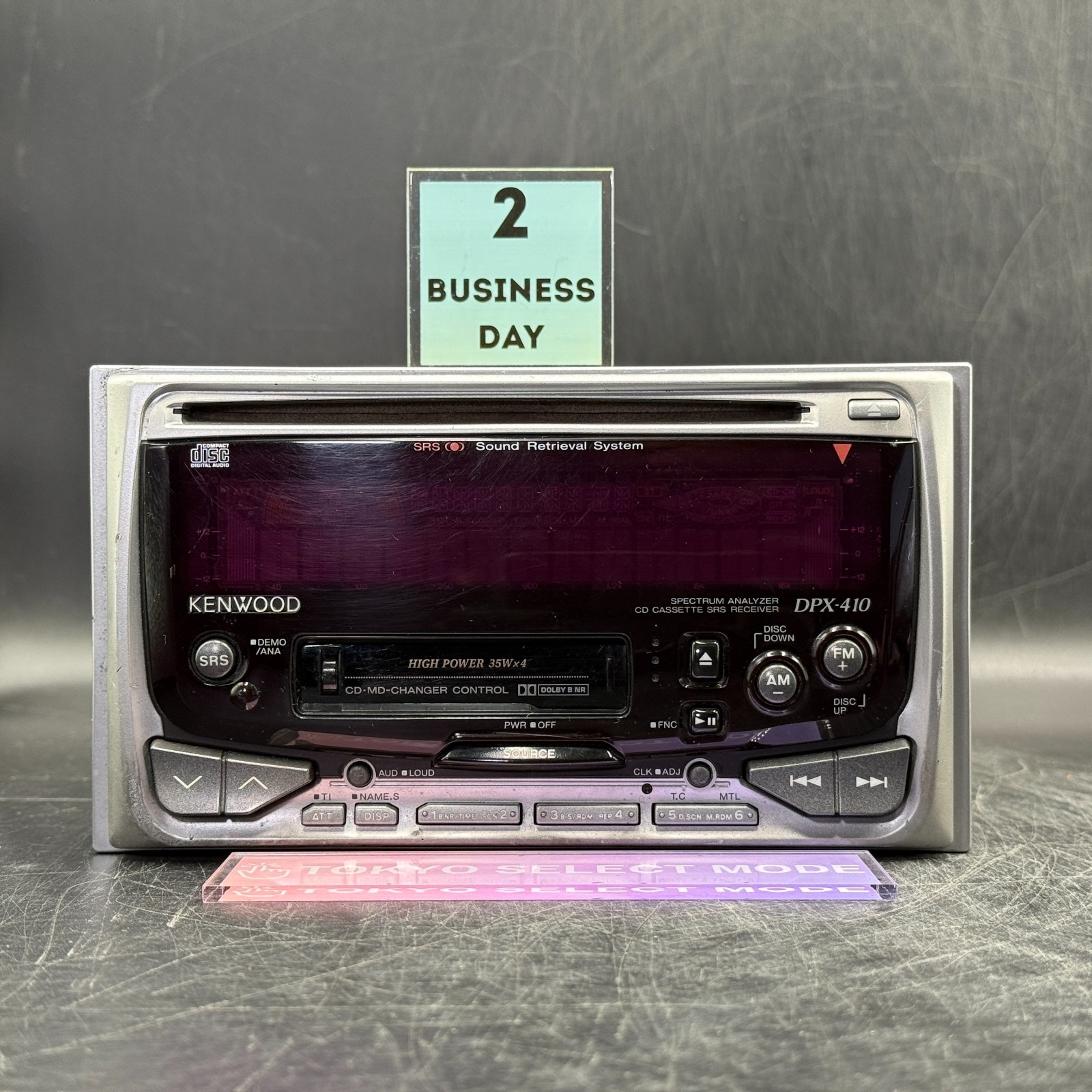 KENWOOD DPX-410 Car Audio CD Cassette Player 2DIN 1998 JDM SRS Tested In Stock