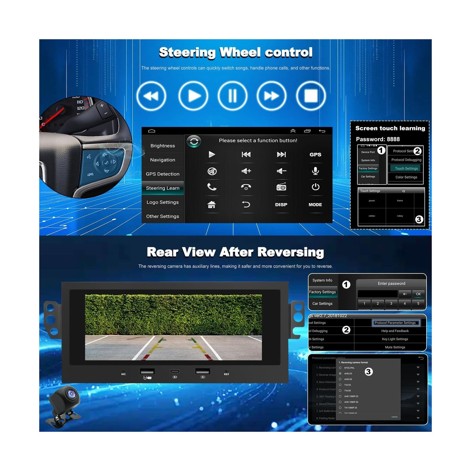 Car Radio Upgrade For Chevrolet Chevy Camaro 1997-2002, Malibu 1995-2000, Imp…