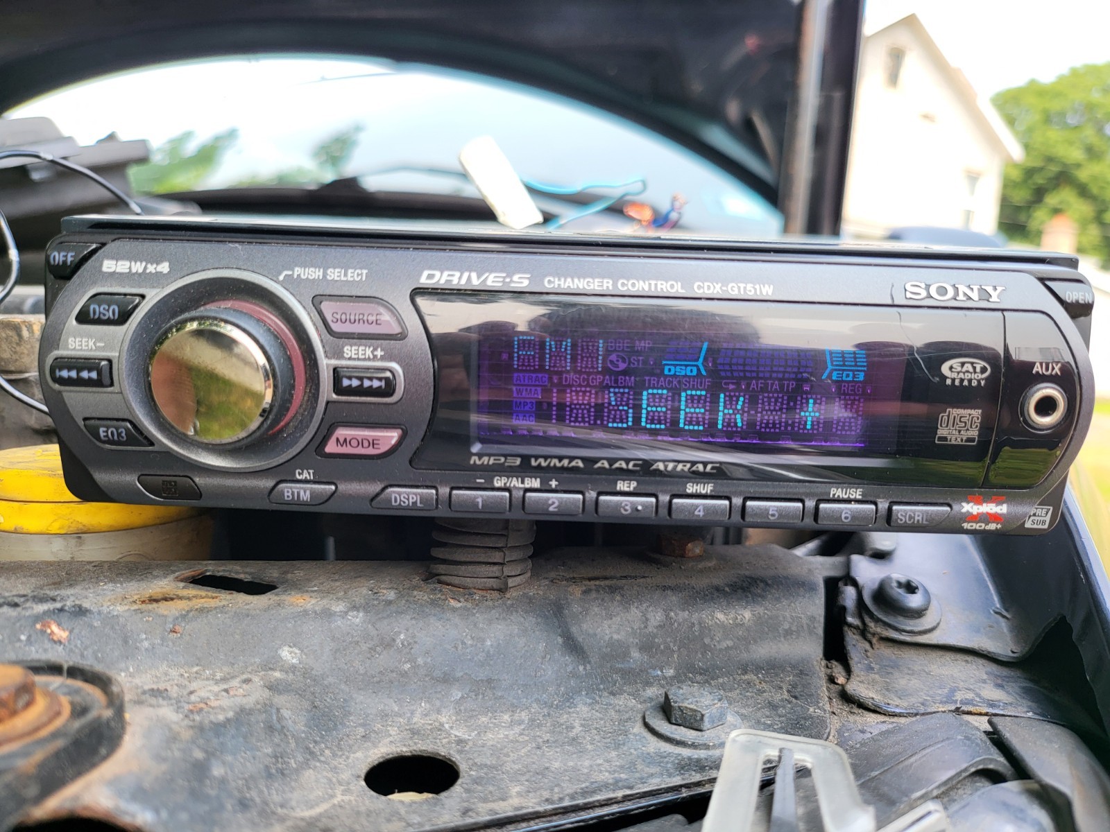 Sony XploD CDX-GT510 CD Player/MP3 In Dash Receiver Aux In Tested Vintage 😃😍😎
