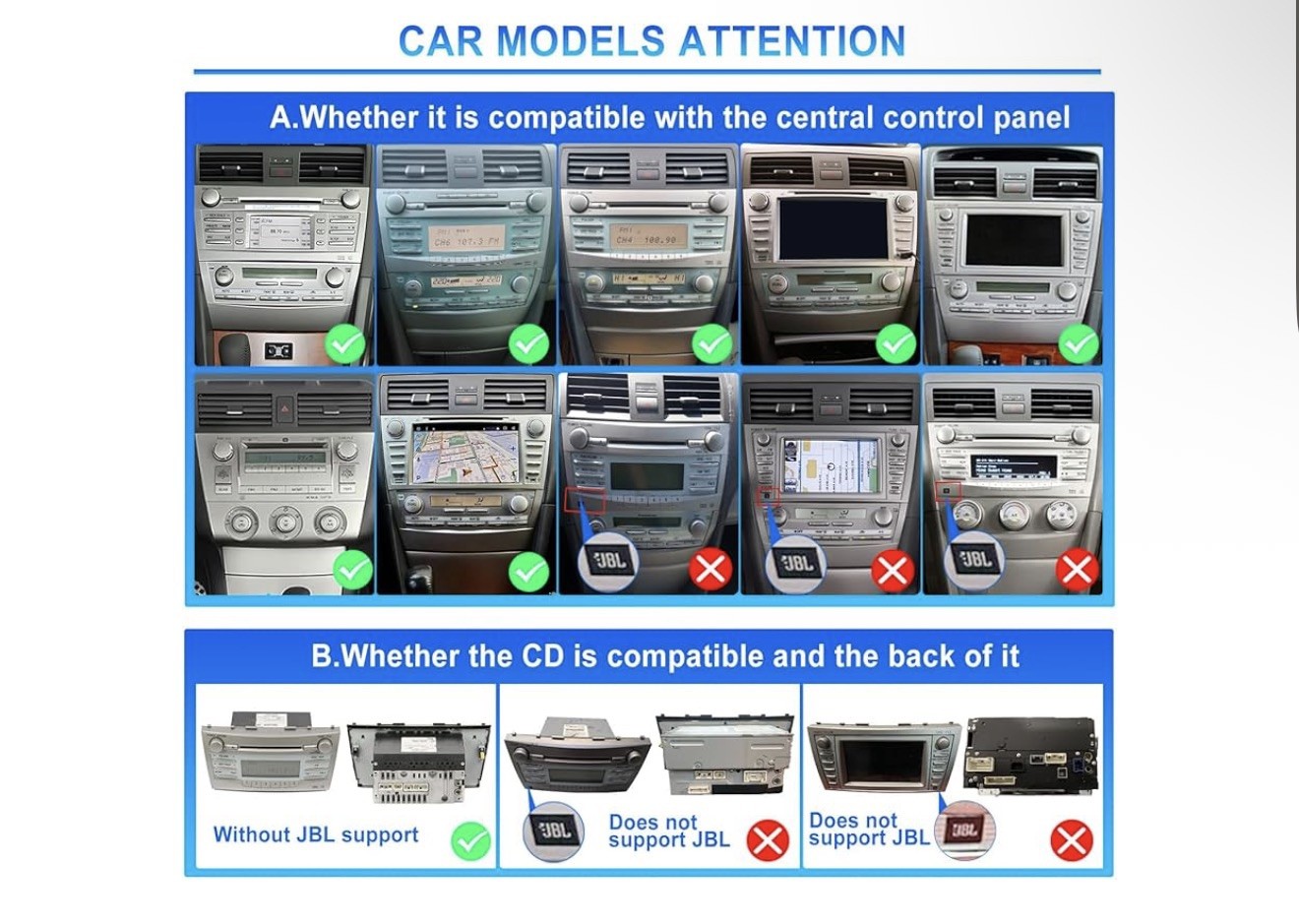 9″ 4+64G Android Auto Carplay Stereo for Toyota Camry 2006-2011