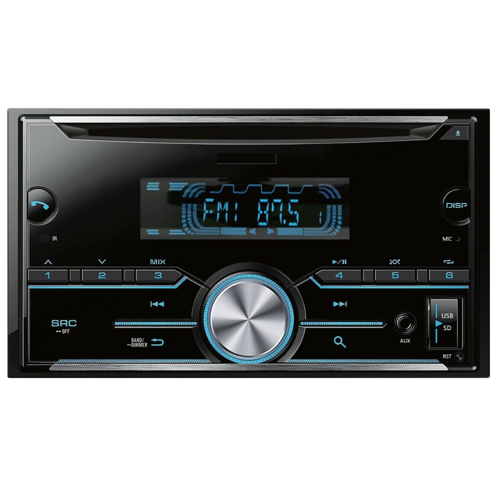 STX Double DIN CD/MP3 Radio Head Unit Car Receiver+ 4x AB-630 800W 6.5″ Speakers