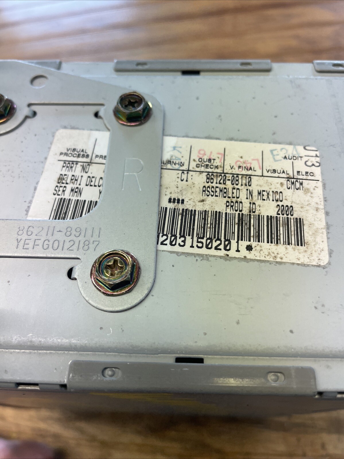 1999-2001 Toyota Camry 4Runner CD Cassette Tape Radio Stereo AD6803 86120-08110