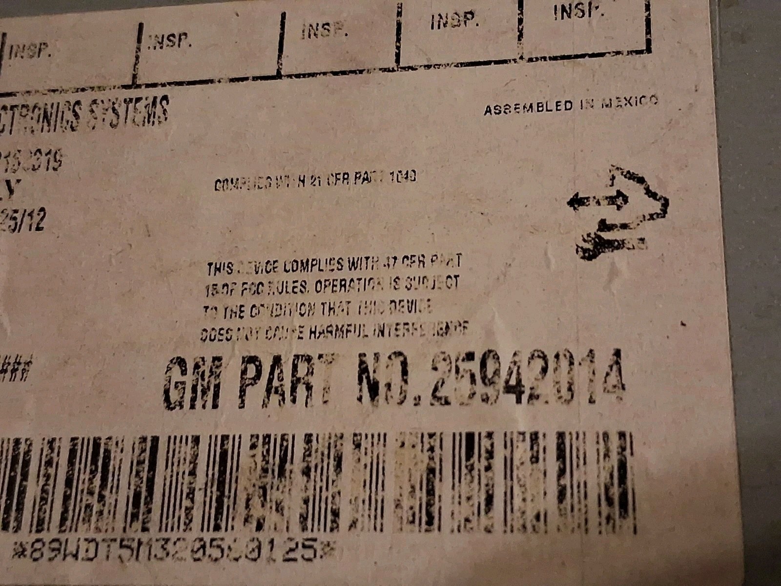 OEM GMC Chevrolet GM 25942014 Delphi Delco 28162319 AM FM Radio Silverado Sierra