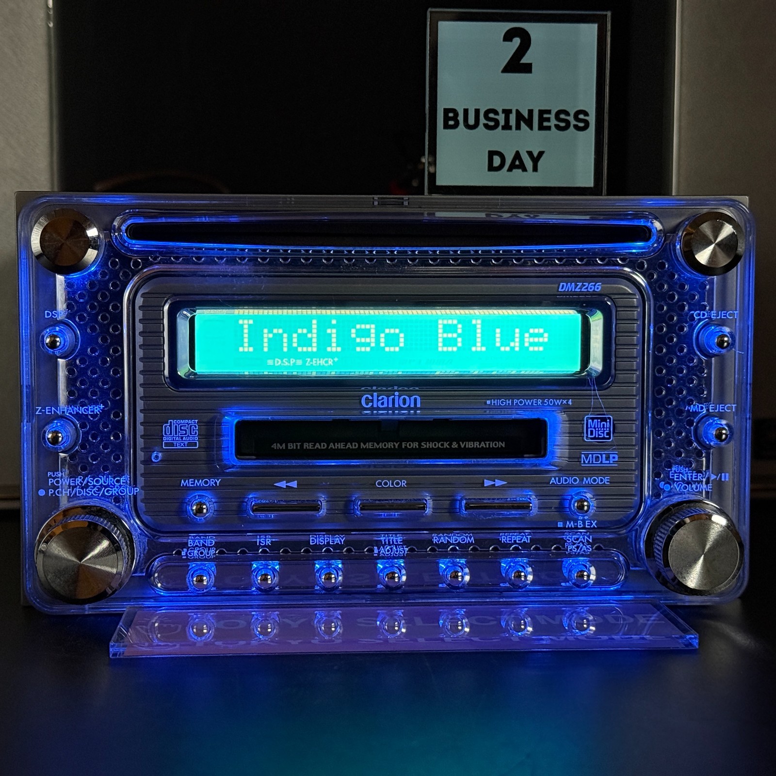 Clarion DMZ266 2DIN Car Audio CD MD Player JDM DSP 12-Color Illumination Stock