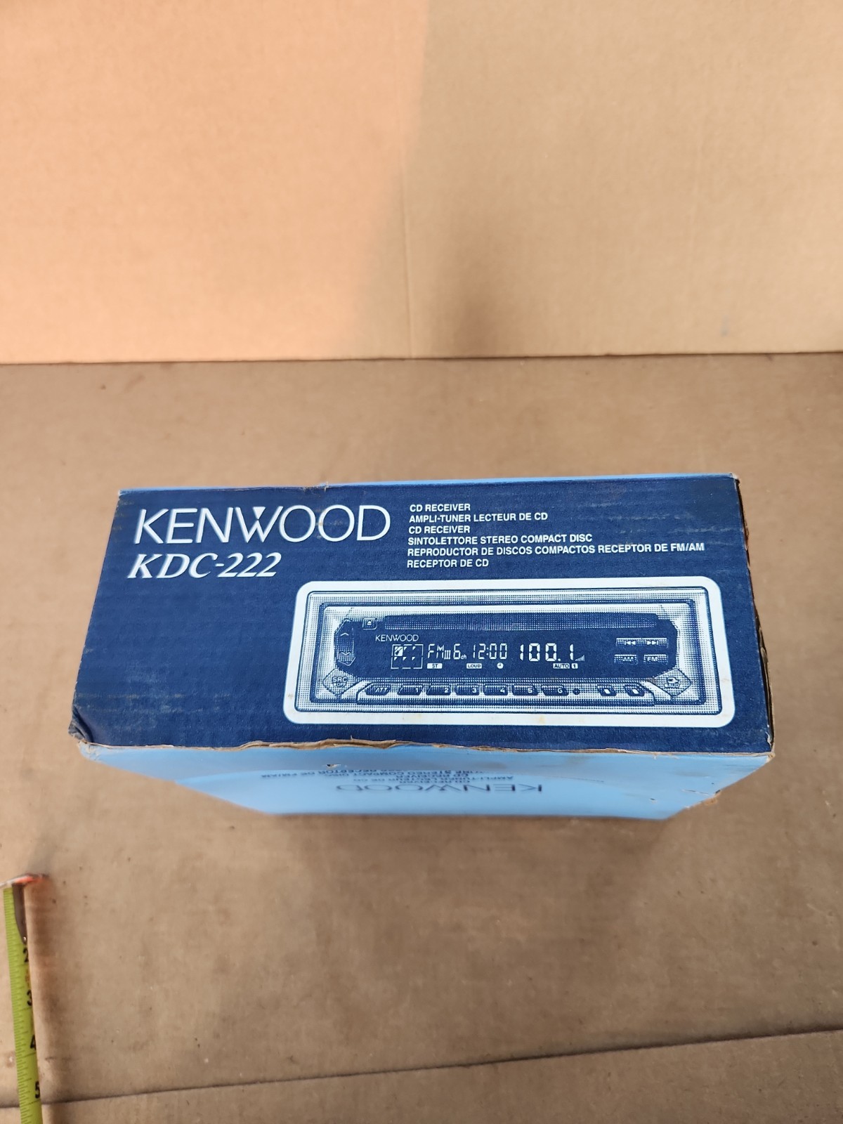 Kenwood KDC-222 Car Stereo Receiver/CD player with mounting sleeve ( New )