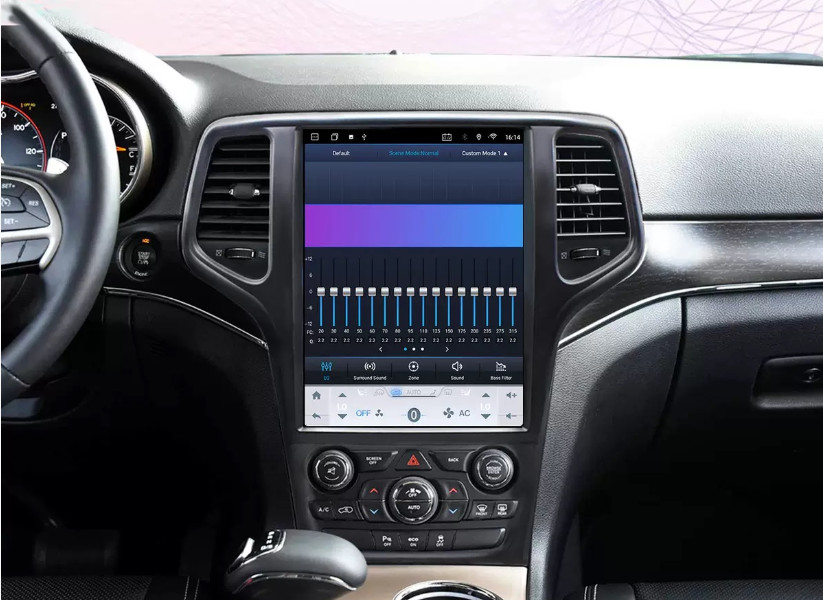 12.1″ Car Stereo Radio Tesla Style Carplay 2+32GB for Jeep Grand Cherokee 14-20